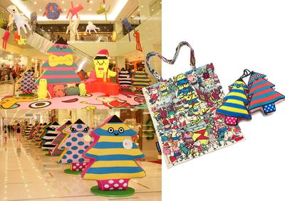 海港城 kidX 幻變成色彩繽紛的外星世界，滿布溫暖的冷織圣誕樹(shù)，更推出圣誕期間限定紀(jì)念品，為“香港血癌基金”籌款。